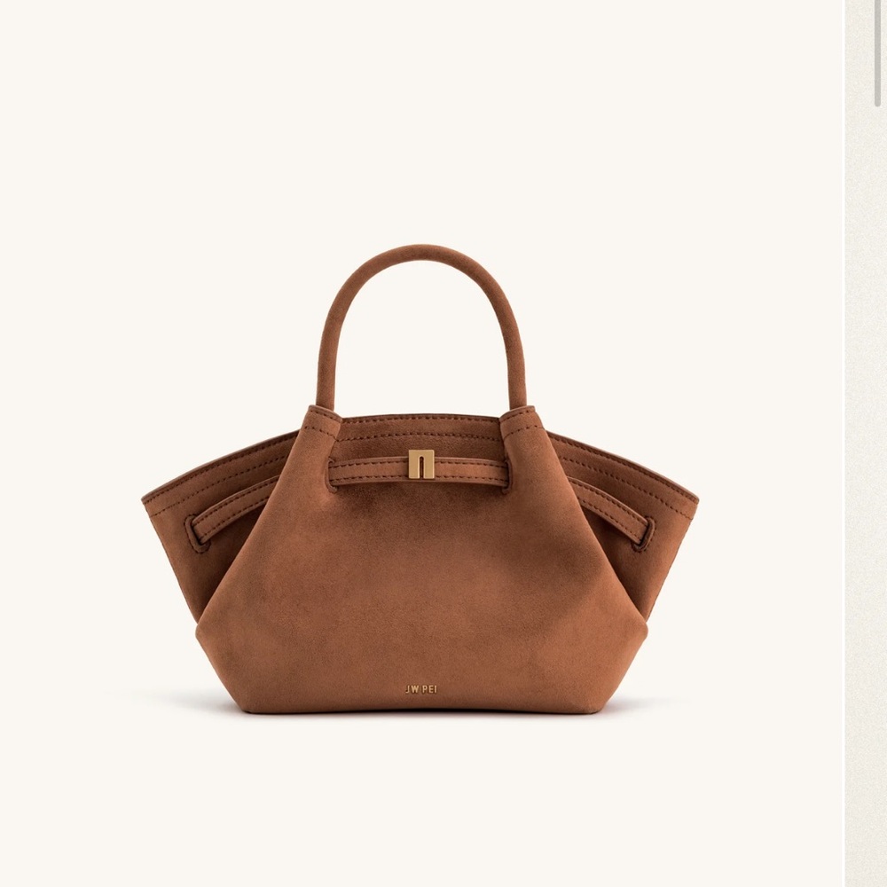 HANA MINI FAUX SUEDE TOTE BAG - BROWN
Brand new JW PEI never used tags on